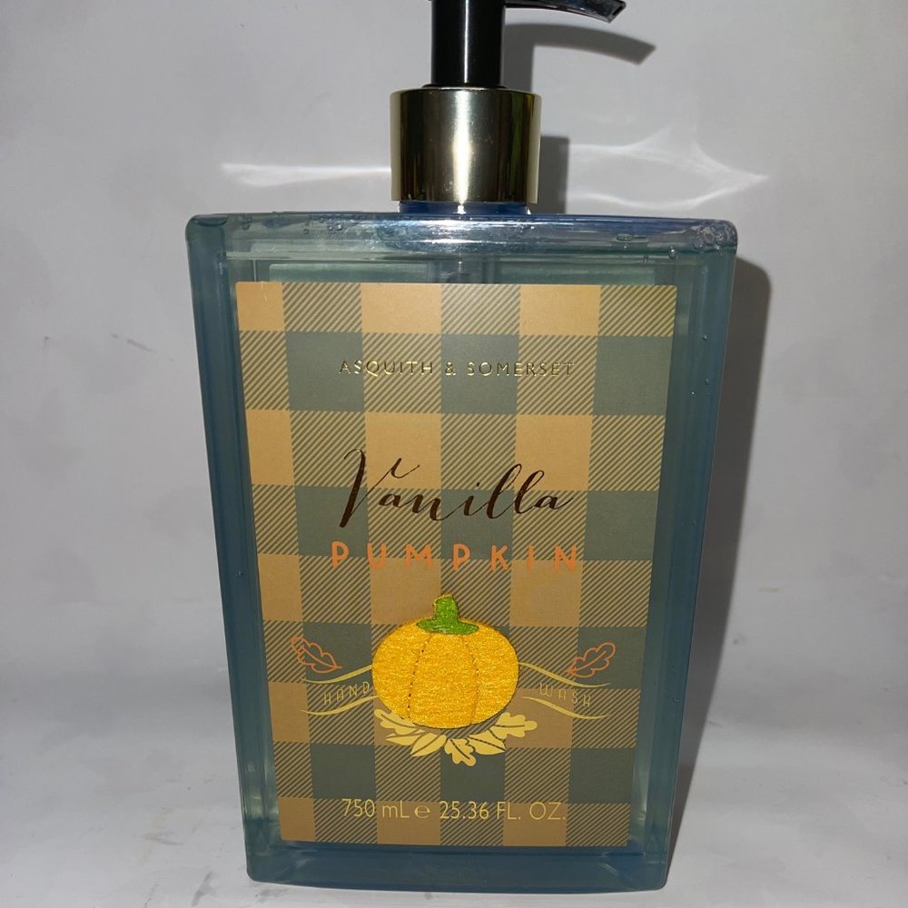 ASQUITH & SOMERSET VANILLA PUMPKIN HAND WASH 25.36 FL OZ NEW